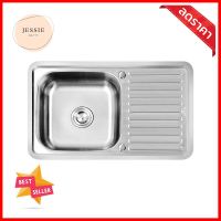 ซิงค์ฝัง 1หลุม 1ที่พัก TECNOPLUS 8250.02 สเตนเลสBUILT-IN SINK TECNOPLUS 8250.02 1B1D STAINLESS STEEL **ขายดีที่สุด**