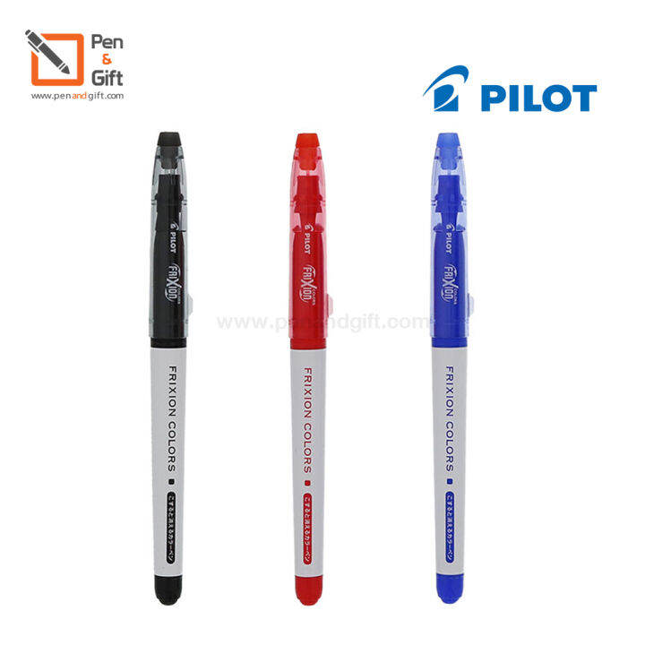 1-pc-pilot-frixion-colors-pen-0-6-mm-black-blue-1-ด้าม-ปากกาเมจิกลบได้-pilot-frixion-colors-pen-0-6-mm-สีดำ-สีน้ำเงิน-ปากกา-ลบได้-erasable-pen-penandgift