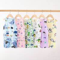 Boy Girl Summer Sleeveless Cotton Vest Pajamas Sets Girls Totoro Pajamas Summer Pajama Girl Toddler Sleepwear for 1 to 9 Years