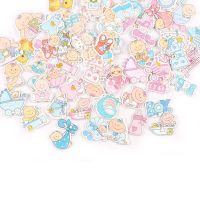 【YF】♨  20pcs Baby Painted Wood Scrapbooking Decoration Ornaments M1871