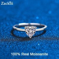 แหวนแต่งงานแหวนหมั้นตัด Moissanite กะรัตเซ็ทเจ้าสาวเงินนิรันดร์สำหรับผู้หญิง0.5กะรัต