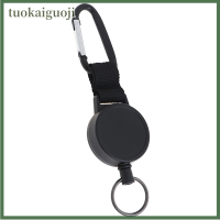 tuokaiguoji ห่วงโซ่กุญแจแบบพับเก็บได้หนักและป้าย REEL HOLDER carabiner CLIP