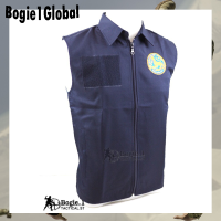 Bogie.1 เสื้อกั๊กกรมการปกครง คอปก มีตีนตุีกแก (สีกรมท่า)