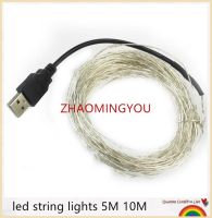 【✱2023 HOT✱】 na07037036036666 ไฟสาย Led Usb 5V Fairy 40ม. 30ม. 20ม. 10ม. 5ม. 2ม. สายกันน้ำสำหรับตกแต่งปาร์ตี้งานแต่งงานที่บ้าน