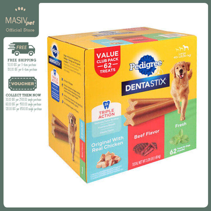 Pedigree Dentastix Dog Chew Treats Box Dental Chews Lazada PH