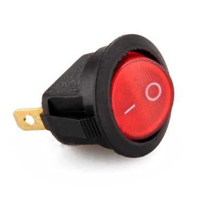 Toggle Switch Bipolar ON OFF Red 3 Pin 20mm MY