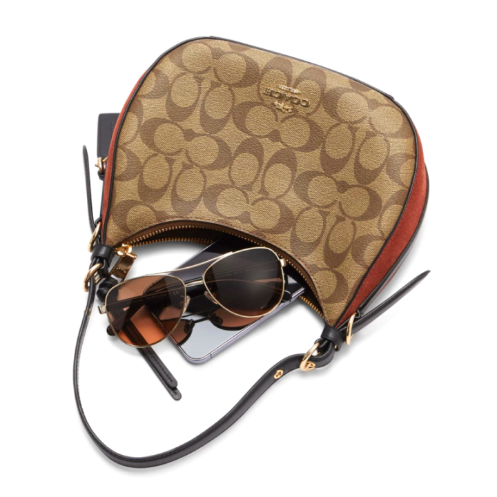 coach-c6809-กระเป๋าสะพาย-กระเป๋าสตรี-kleo-hobo-in-signature-canvas