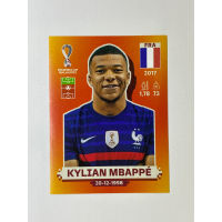 สติ๊กเกอร์สะสม Kylian Mbappe ฟุตบอลโลก Worldcup 2022 France ของสะสมทีมฟุตบอล ฝรั่งเศส