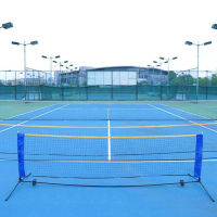 Portable Standard Badminton Tennis Net Outdoor Professional Sport Training Square Indoor Foldable Tennis Ball Net 3.1 M*0.76 M