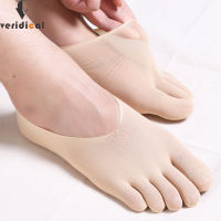 5 Pairs Summer Toe Socks Mens Nylon Thin Transparent Breathable,Deodorant,Invisible Five Finger No Show Socks EU 38-43 Hot Sell