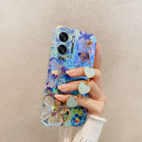 เคสสำหรับ Honor 90 Lite 90 Pro เคสนิ่มลายภาพเขียนสีน้ำมันแฟชั่นบลู + สร้อยข้อมือความรักสำหรับ Honor 90 Lite 90 Pro ฝาหลัง