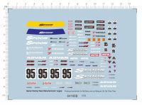 124 Spoon 95 Racing Car Logos Markers Model Kit Water Decal