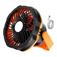 Outdoor Tent Fan with Light Outdoor Rechargeable Tent Fan Camping Lantern Multi-Purpose Lighting Tool for Night Fishing Travel Barbecue Picnic Camping expert