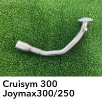 Slip On For SYM CRUISYM 300i ABS 2018 Joymax Z250 Z300 2019 - 2022 Motorccyle Exhaust Escape Scooter Front Link Pipe 51mm