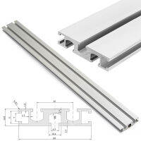 อลูมิเนียมโปรไฟล์รั้ว60ประเภท Mitre Track T-Track Backer วงเล็บเลื่อน T-Slot สำหรับตารางเลื่อย DIY งานไม้ Workbench