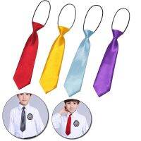 Fashion School Boys Girls Children Kids Baby Wedding Solid Color Elastic Tie Necktie Boy Tie Baby Wedding Necktie Neck Tie