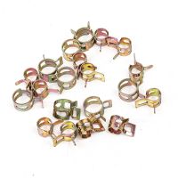 8/11mm 5/10pcs Motorcycle Scooter Car Vehicle ATV Go Kart Fuel Line Hose Tubing Water Pipe Air Tube Spring Clips Clamps Circlip