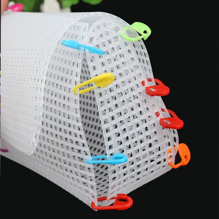 ผ้าตาข่ายพลาสติกสำหรับทำกระเป๋า-diy-handcraft-กระเป๋าวัสดุทอผ้า-latch-hook-กระเป๋าทำพลาสติก-grid-hook-อุปกรณ์งานฝีมือ