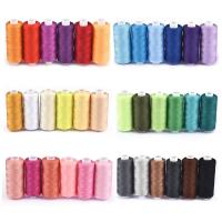 6 Colors/Set Yarn Sewing Thread Roll Machine Hand Embroidery 400 Yard Each Spool 100% Polyester Durable For Home Sewing Kit Knitting  Crochet