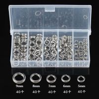 Steel  Lures Blank Assorted Mixed River Double/Split/Connecting [hot]Quality 200pcs Ring Tackle/Accessoies For Fishing Stainless