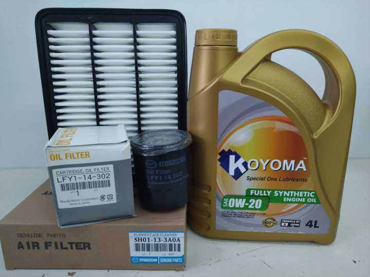 MAZDA CX5 2.2 DIESEL OIL FILTER + AIR FILTER + KOYOMA 0w20 FULLY