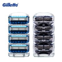 Topnew เครื่องโกนหนวดเคราสำหรับผู้ชาย,มีดคม Gillette ความปลอดภัยใบมีดโกนฟิวชั่นโปรร่อนแบบลูกกลิ้งโปรบอล4ชิ้นใบมีดสำหรับเปลี่ยนด้วยมือ