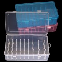 New 42Pcs Sewing Spool Suitcase Threads Organizer Container Plastic Transparent Bobbin Storage Household Craft Line Axis Box