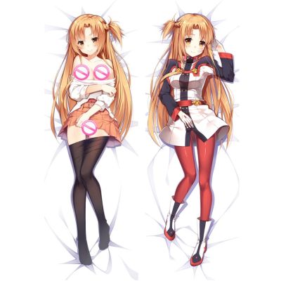 ปลอกหมอนอิง พิมพ์ลายอนิเมะ Sword Art Online Yuuki Asuna Dakimakura ขนาด 60x180 ซม.