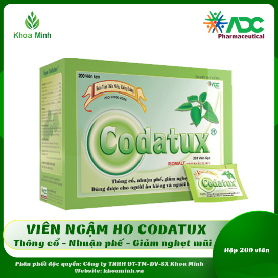 Kẹo ngậm codatux - codtux extra 200 viên - hỗ trợ giảm ho, đau họng - ảnh sản phẩm 2