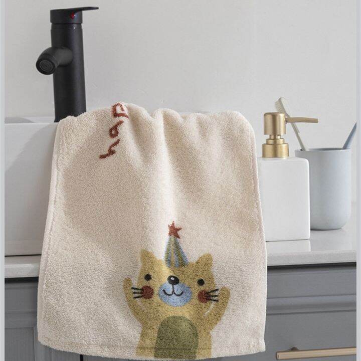 1pc-25x50cm-100-cotton-cartoon-lovely-cat-printed-children-kids-baby-gift-home-bathroom-hand-face-towel