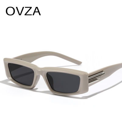 แว่นกันแดด Y2K แฟชั่น OVZA ทรงสี่เหลี่ยมผืนผ้าดีไซน์แบบแคบแว่นตาผู้ชาย UV400 S2089แว่นตากันแดด