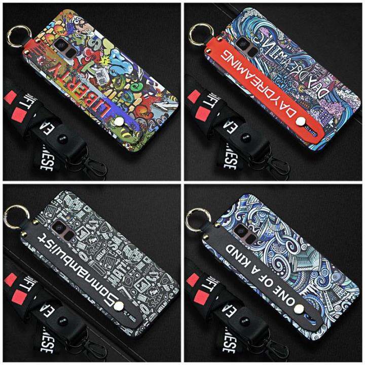 original-graffiti-phone-case-for-samsung-galaxy-a8-2018-a530f-a5-2018-phone-holder-kickstand-lanyard-waterproof-tpu