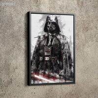 กรองแสง☃ดิสนีย์นามธรรมชุดคอสตูม Darth Vader เวเดอร์ผ้าใบวาดภาพโปสเตอร์ภาพยนตร์ตกแต่งห้องนั่งเล่นงานศิลปะพิมพ์ผนังบ้านอุปกรณ์ตกแต่งห้องนั่งเล่นตกแต่งห้องนั่งเล่น