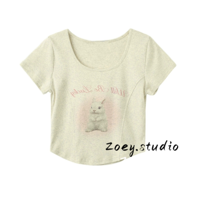 Zoey.Studio เสื้อครอป เสื้อยืด ชุดเซ็ทผู้หญิง เสื้อยืดคอกลม เสื้อยืด ผญสวย ๆ เวอร์ชั่นเกาหลี ผ้าคอตตอน ใส่สบาย เรียบง่าย 2023NEW A99J7LR 37Z230912