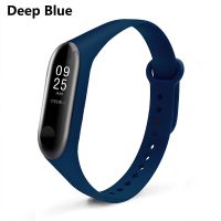 BOORUI Mi Band 3 4สายคล้องข้อมือสำหรับ Mi Band 3 4ซิลิโคน Miband 3 4อุปกรณ์เสริม Pulsera Correa Mi 3เปลี่ยน