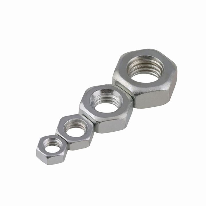 hex-nuts-metric-m3-m4-m5-m6-white-zinc-plated-carbon-steel-hexagon-full-nuts-screw-nut