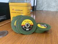 ใบตัดเหล็ก ตัดสเตนเลส 4นิ้ว COROLLA (107 mm) 1กล่อง มี 100แผ่น สินค้าพร้อมส่ง vasihua,วาซิหัว