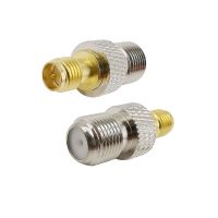 1/2Pcs F Type Female Jack to RP SMA Female Male Pin RF Coax Connector F Socket to RP SMA Coaxial Adapter for WiFi Radio Antenna