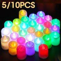 【CW】 5/10PCS Tealight Candles Warm Lamp Wedding Birthday Decorations