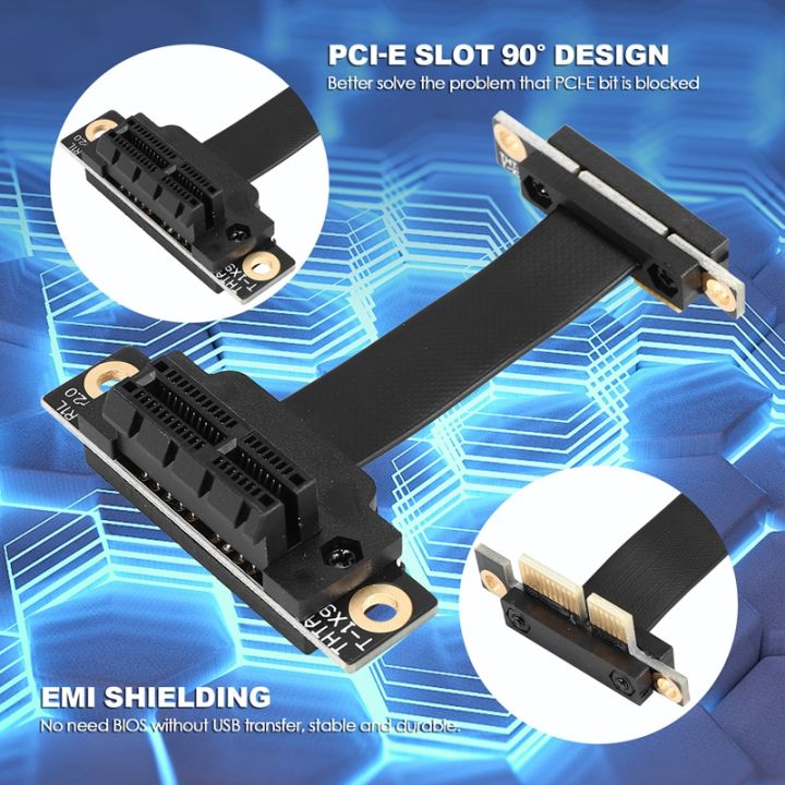 pcie-x1-riser-cable-dual-90-degree-right-angle-pcie-3-0-x1-to-x1-extension-cable-8gbps-pci-express-1x-riser-card