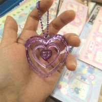 Women Key Chain Charm Acrylic Key Chain Jewelry Gift Heart Keychain Acrylic Key Chain Bag Pendant