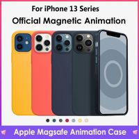 Original Apple Magsafe Liquid Silicone Magnetic Case For iPhone 12 13 Pro Max 13 Mini Cases Wireless Charging Full Protect Cover