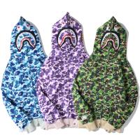 Bape เสื้อแจ็คเก็ตแฟชั่นสําหรับ Unisex ผ้าฝ้ายแขนยาวมีฮู้ดพิมพ์ลาย