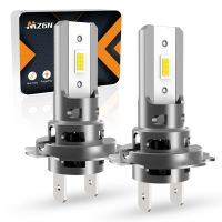 MZGN 2ชิ้น H7 H18ไฟหน้ารถมอเตอร์ไซค์แบบ LED ไร้สายขนาดเล็ก40W 20000LM 6500K CSP สำหรับ Lampu Depan Mobil รถยนต์หลอดไฟไดโอดรถยนต์เทอร์โบ12V