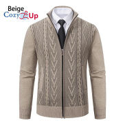 Cozy Up Jacquard Sweaters for Men Cardigan Jackets Autumn Casual Zipper
