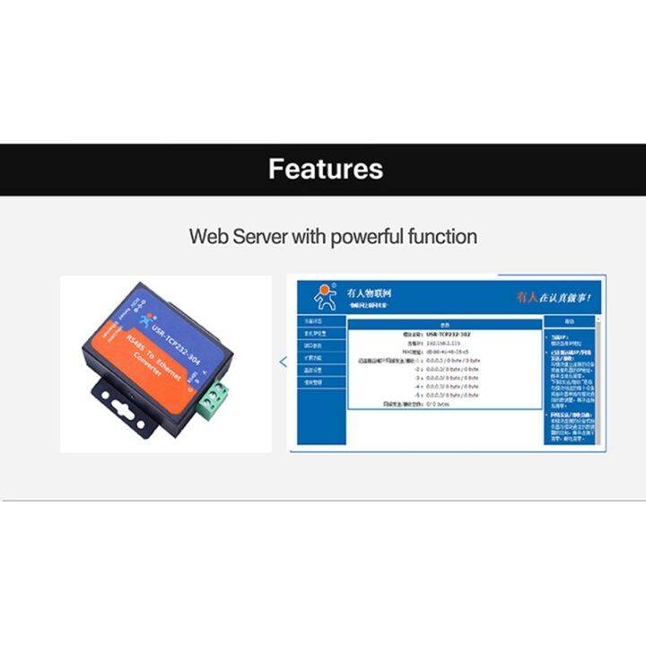 1-pcs-modbus-serial-port-rs485-to-ethernet-converter-module-adapter-usr-tcp232-304-data-transmission-dhcp-dns-supported