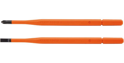 Klein Tools 13156 Insulated Screwdriver Blades, Interchangeable Single-End Replacement Blades for Klein Insulated Screwdrivers, 2-Pack