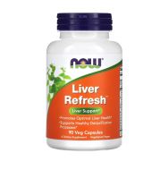 [ สมุนไพรสำหรับตับ ] - NOW Foods, Liver Refresh x 90 แคปซูล (Veg Capsules)