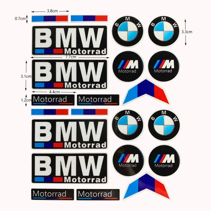 Reflective Car Emblem Badge Sticker Decals for BMW GS R1200 Motorsport ...