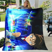 【CW】♞卐♨  Anime Detective Cartoon Soft BlanketFlannel Blanket Throw for Room Bedroom Bed Sofa Cover